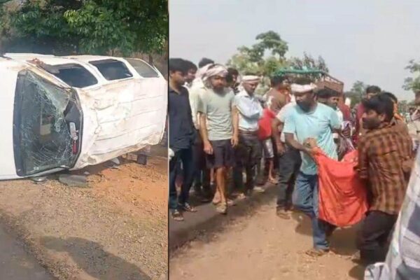 A excessive velocity automotive overturned uncontrollably in Katni, three girls died on the spot