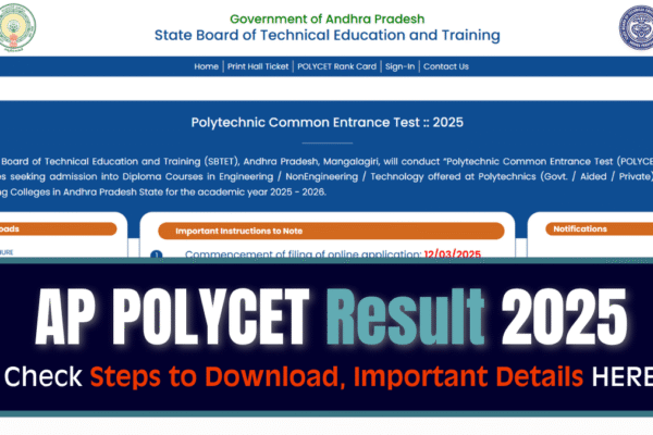 AP Polycet 2025 Outcomes Launched at Polycetap.nic.in, Direct Hyperlink Right here to Verify Rank Card | Schooling information