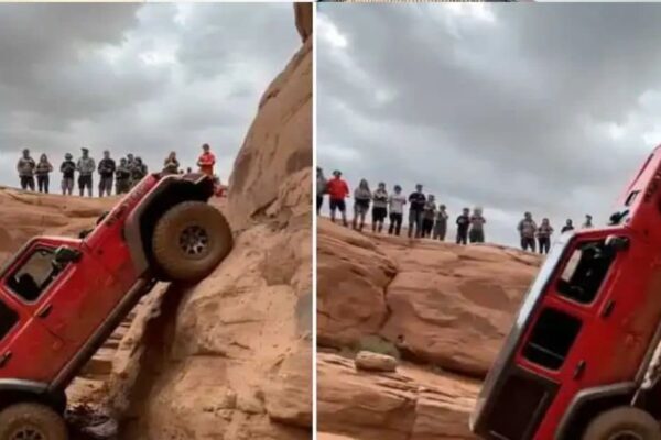 VIDEO: SUV is like this! 85 ° standing rocks like butter, which automobile is that this?
